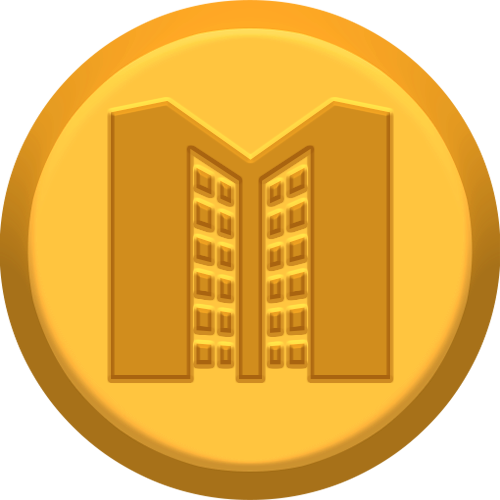 Office Building Coin Logo